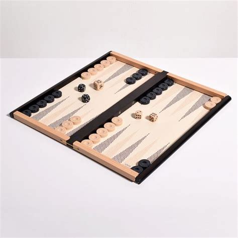 Backgammon Game Damier Azur Canvas .